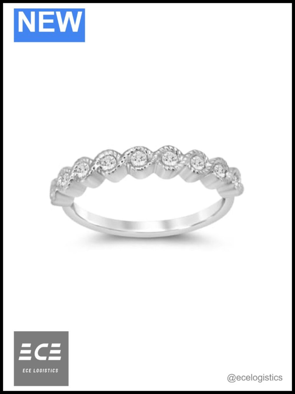 1/4 CTW Lab Grown Diamond Pave Wedding Band Solid 10K White Gold